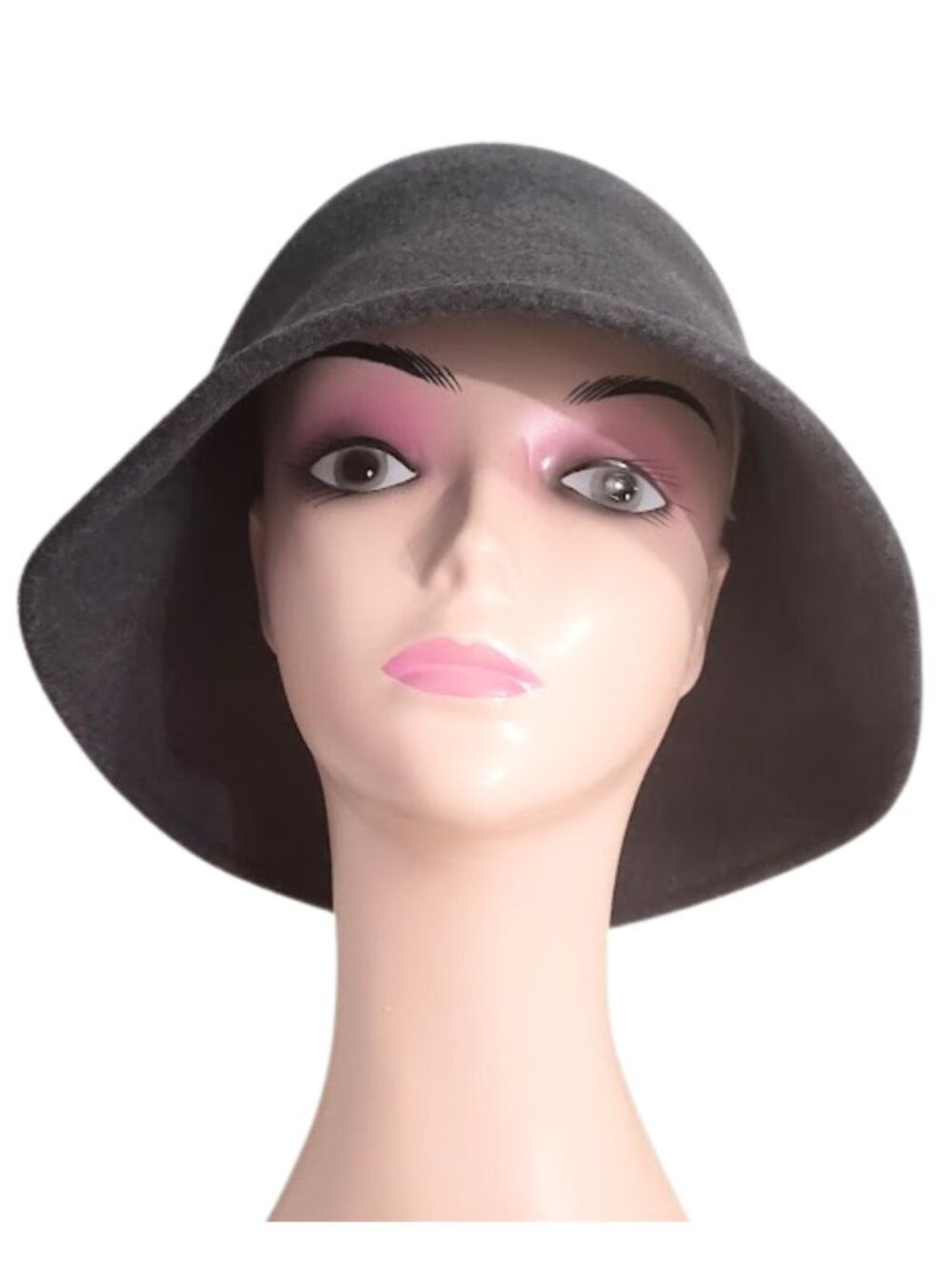 TOUCAN COLLECTION Gray Packable Six-Way Felt Hat - Made in The USA - Women's OS